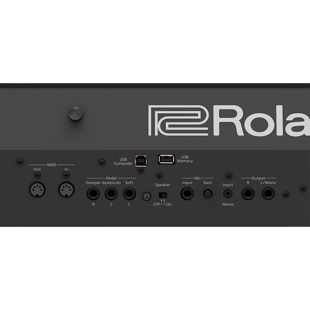 ROLAND FP-90X-BK Digital Piano ブラック デジタルピアノ 純正スタンド付き ローランド 背面画像 入出力端子部画像