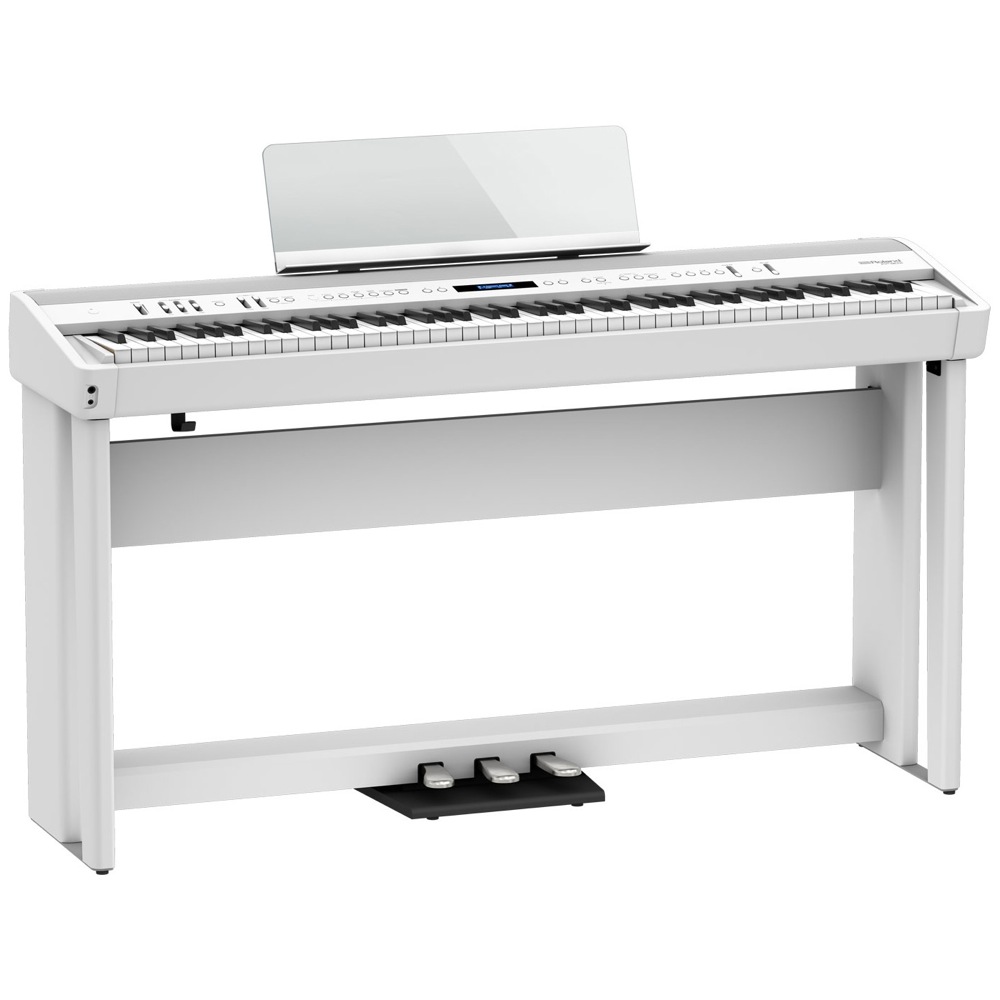 ローランド　FP-Xシリーズ　電子ピアノ　純正スタンド　web総合楽器店　ホワイト　デジタルピアノ　Digital　FP-90X-WH　ROLAND　88鍵)　Piano　ペダルユニット付き(ローランド
