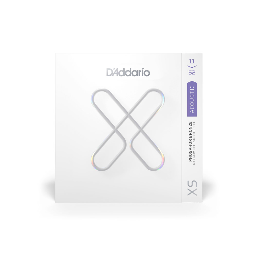 D’Addario XSAPB1152 XS PB Custom Light 11-52 アコースティックギター弦×3セット