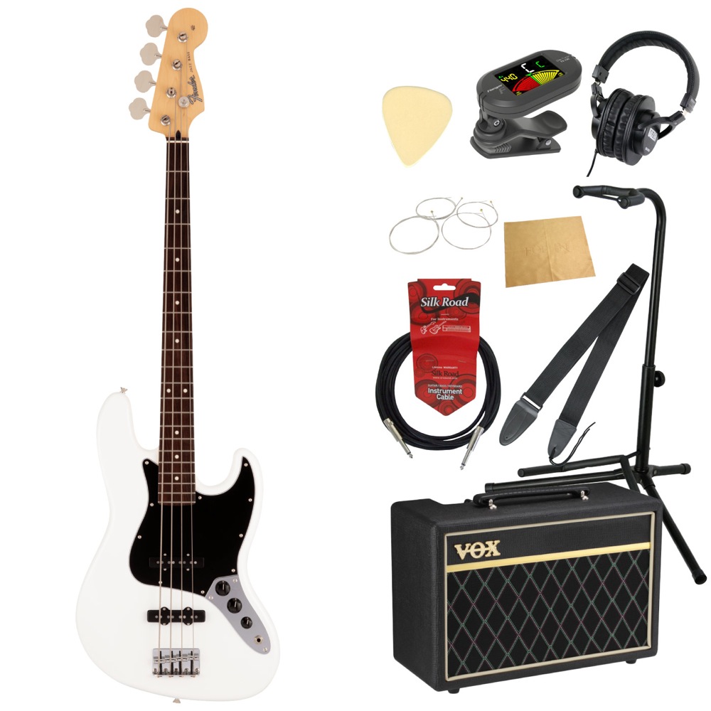 Fender Made in Japan Hybrid II Jazz Bass RW AWT エレキベース VOXアンプ付き 入門10点セット
