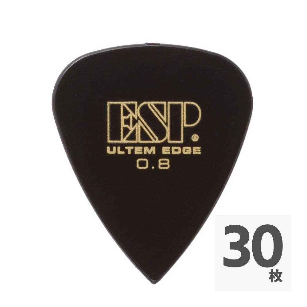 ESP PT-UE08 ULTEM EDGE 0.8mm ギターピック×30枚