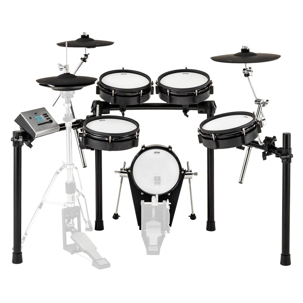 ATV EXS-3 電子ドラムセット ペダル/ハイハットスタンド/ドラム椅子/ヘッドホン付き ドラムセットの画像