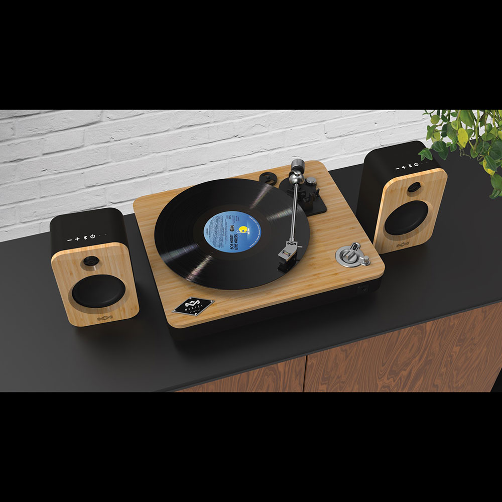 House of Marley STIR IT UP WIRELESS TURNTABLE ワイヤレス ターンテーブル Get Together DUO ワイヤレススピーカーセット 使用画像