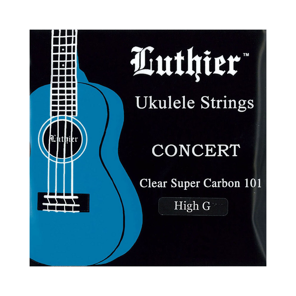 Luthier LU-CU-HG Ukulele Super Carbon 101 Strings コンサート用 High G ウクレレ弦×6セット