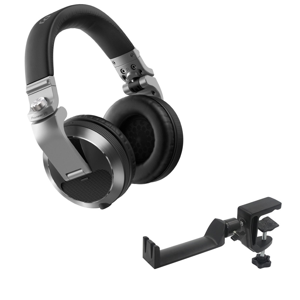 Pioneer DJ HDJ-X7-S Silver DJヘッドホン ヘッドホンハンガー付きセット