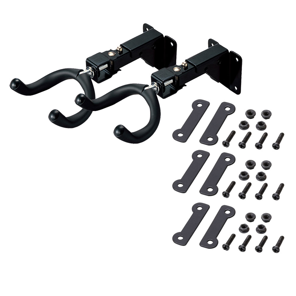 KIKUTANI GH-240S ギターハンガー×2個＆メタルラックアダプター×1セット