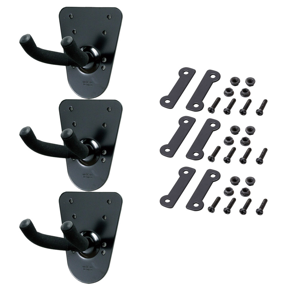 KIKUTANI UH-425 ウクレレハンガー×3個&メタルラックアダプター×1セット