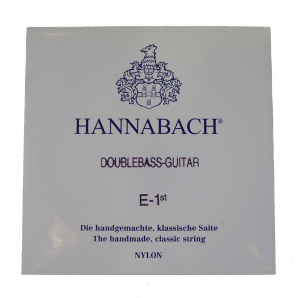 HANNABACH 8411MT Double Bass ミディアムテンション 1弦用 バラ弦 クラシックギター弦×3本