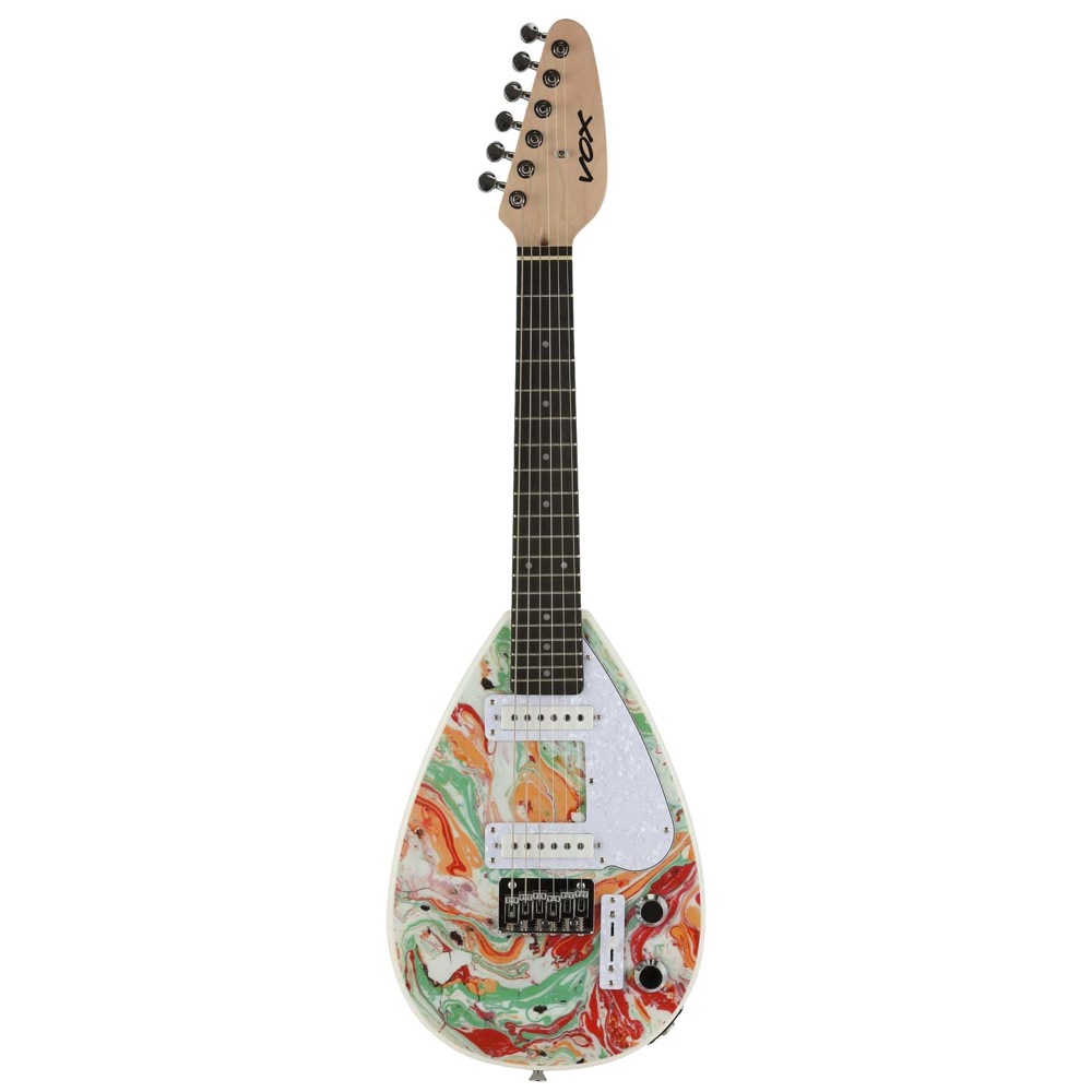 VOX MK3 MINI MB Marble ミニエレキギター マーブルカラー ストラップ チューナー ケーブル付きセット 全体画像