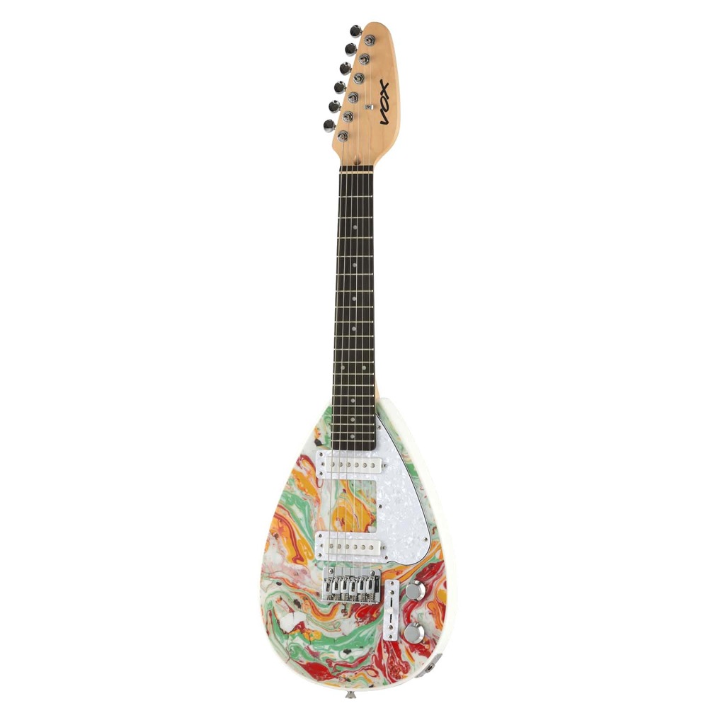 VOX MK3 MINI MB Marble ミニエレキギター マーブルカラー ストラップ チューナー ケーブル付きセット 全体画像