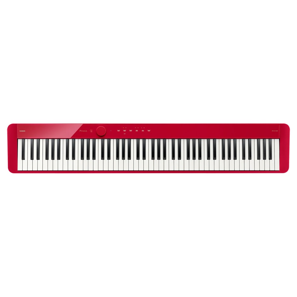 RD　スタンド　DMset](カシオ　[鍵盤　スリムな電子ピアノ　電子ピアノ　カシオ　web総合楽器店　3点セット　Privia　マット　CASIO　PX-S1100　赤)　プリヴィア　レッド