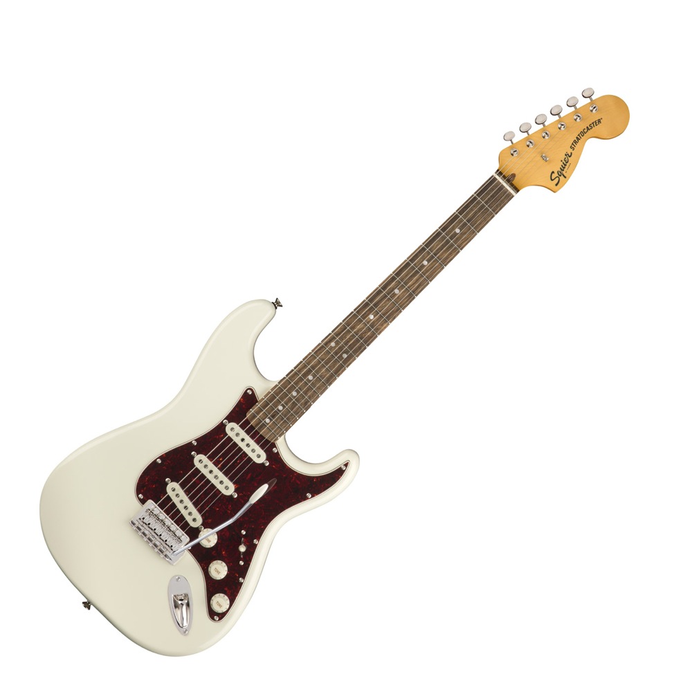 Squier Classic Vibe ’70s Stratocaster OWT LRLエレキギター VOXアンプ付き 入門11点 初心者セット 本体全体