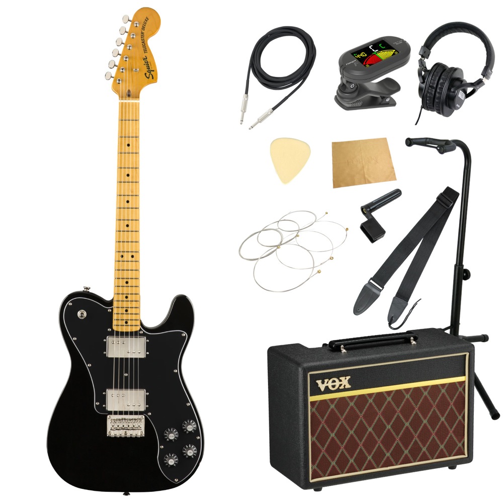 Squier Classic Vibe '70s Telecaster Deluxe BLK MN エレキギター VOX