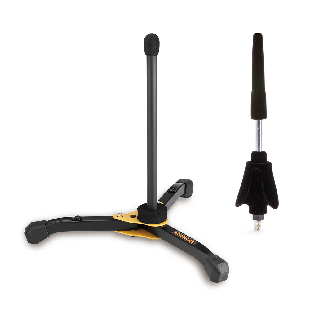 HERCULES DS562BB & DS602B アルトフルート用スタンド クラリネット/フルート用ペグアダプターセット