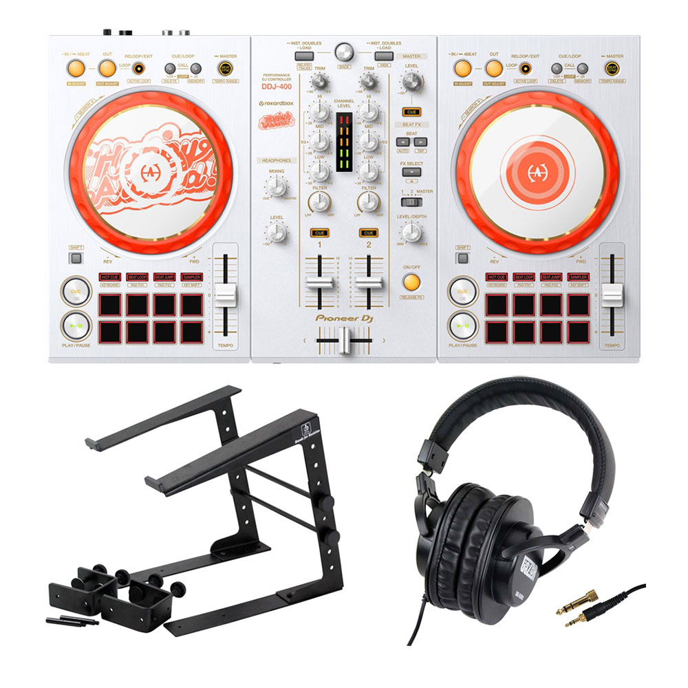 Pioneer DJ DDJ-400-HA ラップトップスタンド ヘッドホンセット DJコントローラー