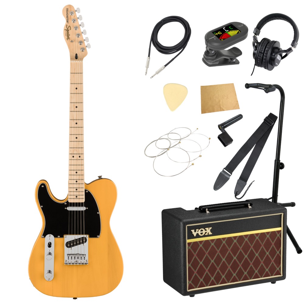 スクワイヤー/スクワイア Squier Affinity Series Telecaster Left-Handed BTB 左利き用 エレキギター  VOXアンプ付き 入門11点 初心者セット