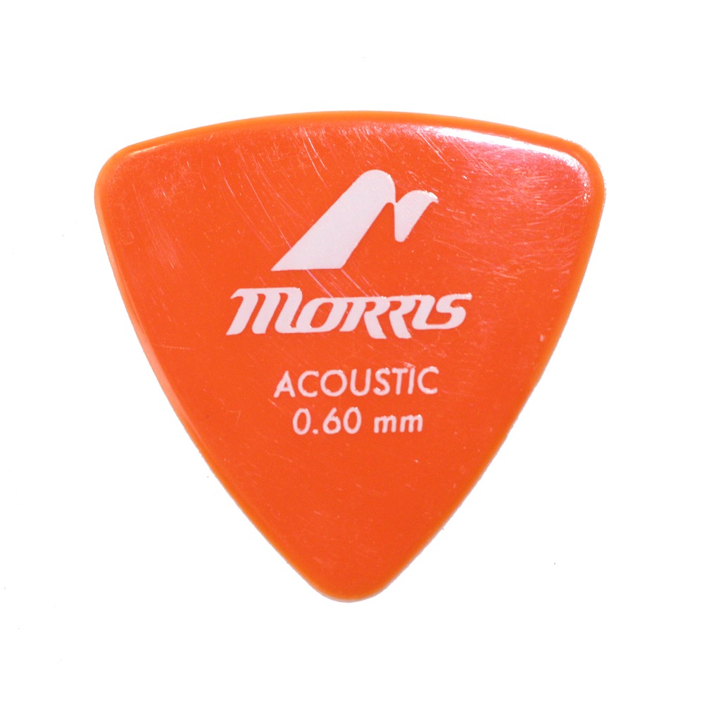 MORRIS DELRIN Orange 0.6mm Triangle ギターピック×36枚