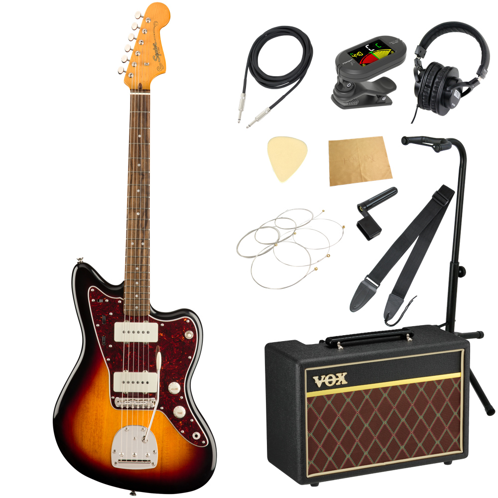 Squier Classic Vibe ’60s Jazzmaster 3TS LRL エレキギター VOXアンプ付き 入門11点 初心者セット