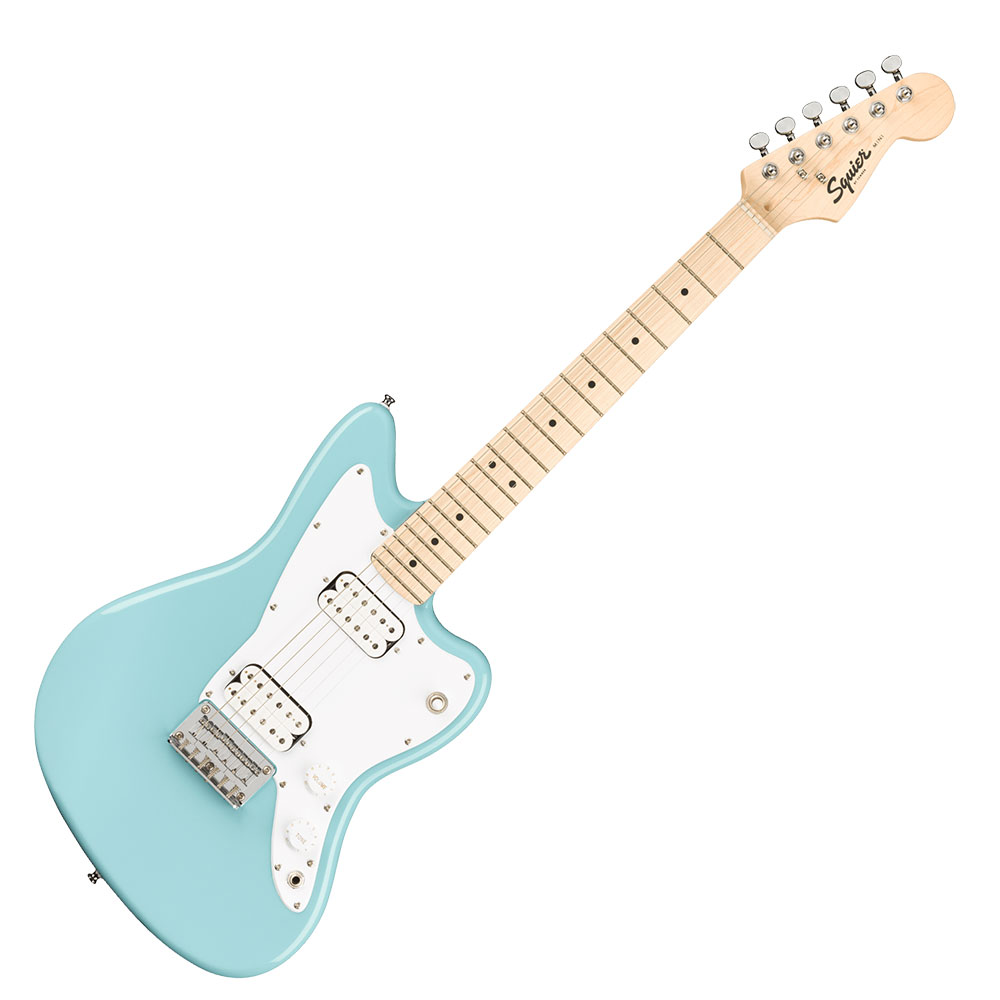 Squier Mini Jazzmaster HH Maple Fingerboard Daphne Blue エレキギター VOXアンプ付き 入門11点 初心者セット ギター本体の画像