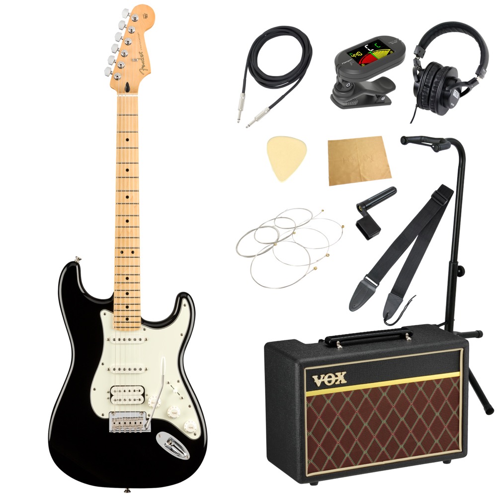 フェンダー Fender Player Stratocaster HSS MN Black エレキギター 