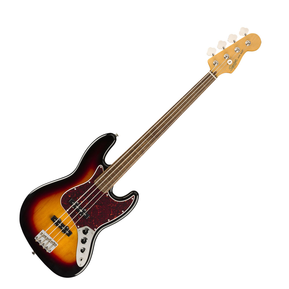 Squier Classic Vibe ’60s Jazz Bass Fretless 3TS LRL エレキベース VOXアンプ付き 入門10点 初心者セット ベース本体画像
