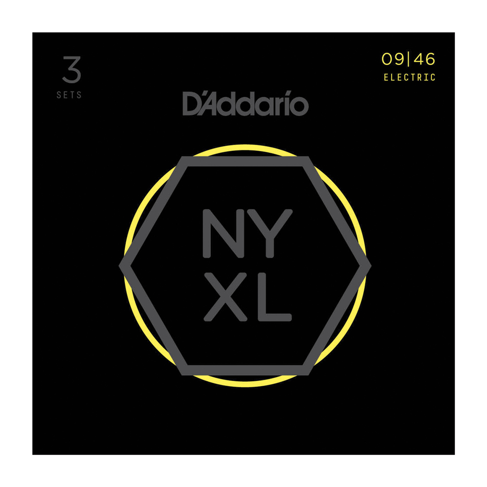 D’Addario NYXL0946-3D エレキギター弦 3セットパック×2パック(6SET)