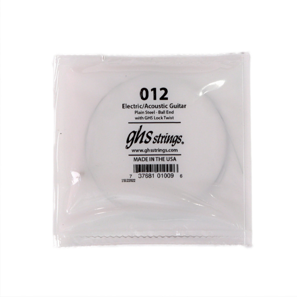 GHS 012 Singles Plain Steel Strings .012 ギター用 バラ弦×4本