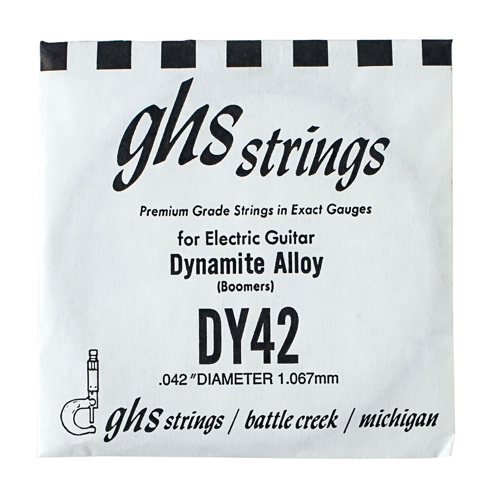 GHS DY42 Singles Boomers ROUNDWOUND .042 エレキギター用 バラ弦×4本