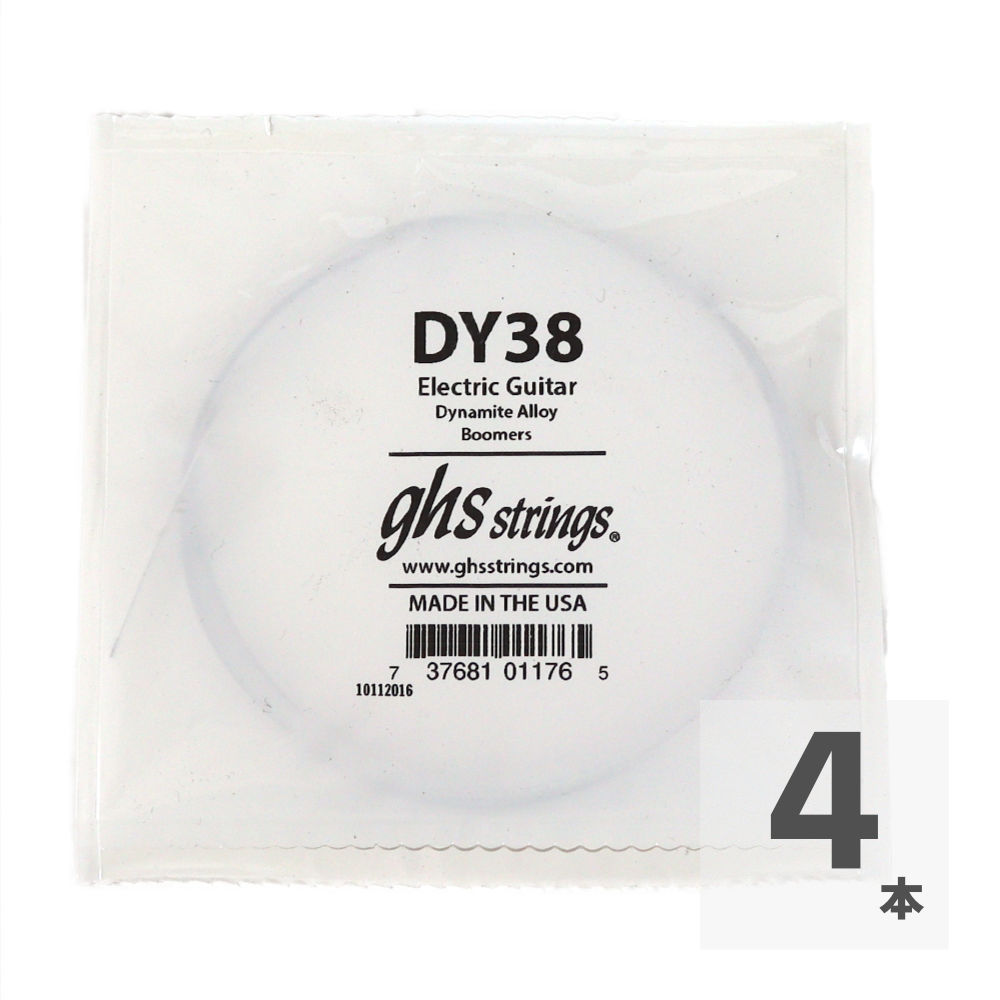 GHS DY38 Singles Boomers ROUNDWOUND .038 エレキギター用 バラ弦×4本