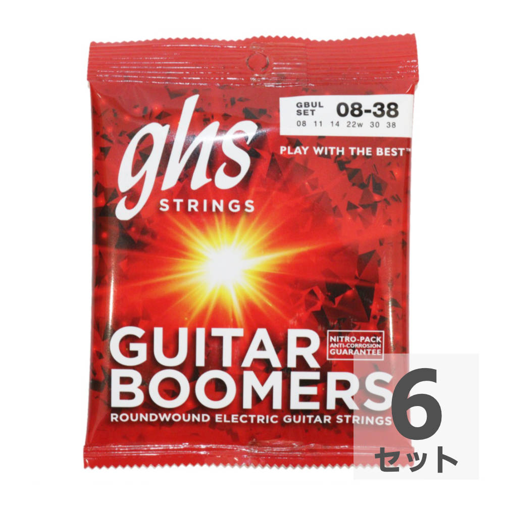 GHS GBUL Boomers ULTRA LIGHT 008-038 エレキギター弦×6セット
