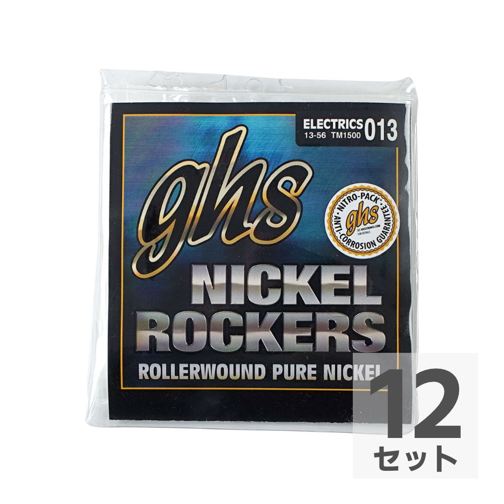 GHS TM1500 Nickel Rockers Wound 3rd TRUE MEDIUM 013-056 エレキギター弦×12セット