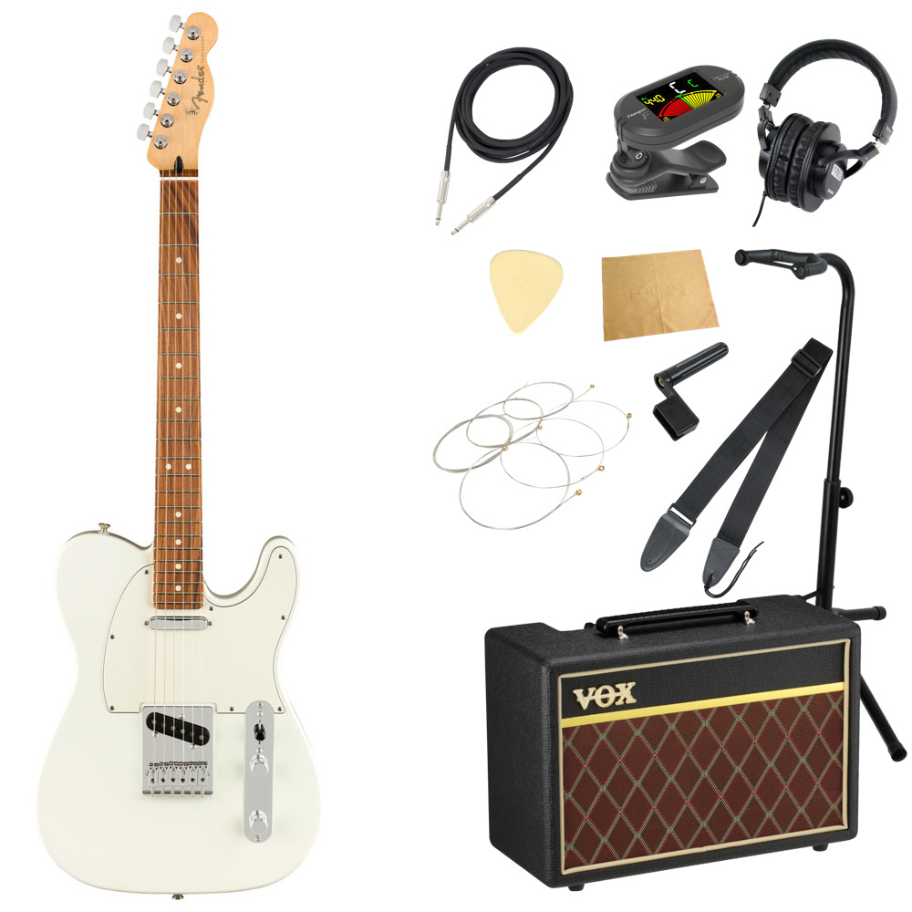 Fender Player Telecaster PF PWT エレキギター VOXアンプ付き 入門11点 初心者セット