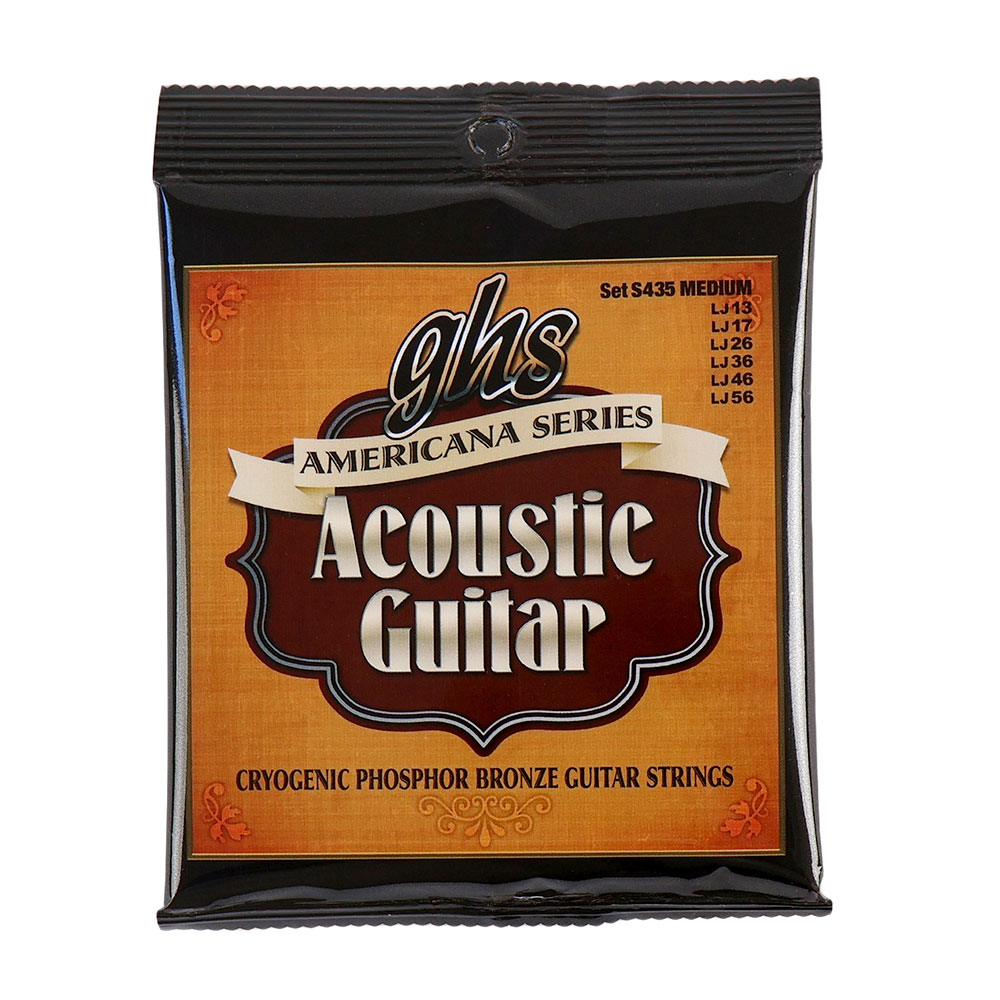 GHS S435 Americana Series Phosphor Bronze MEDIUM 013-056 アコースティックギター弦×6セット