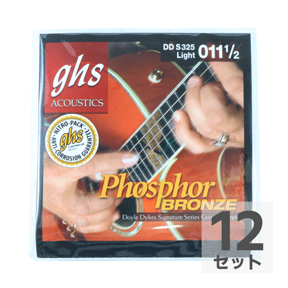 GHS DDS325 Doyle Dykes Signature Phosphor Bronze 0115-054 アコースティックギター弦×12セット