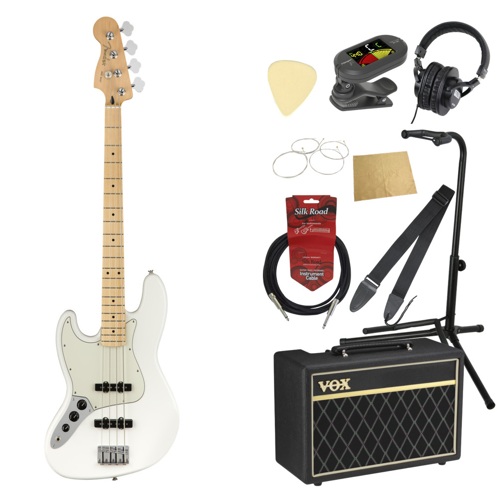 フェンダー Fender Player Jazz Bass Left Handed MN Polar White 