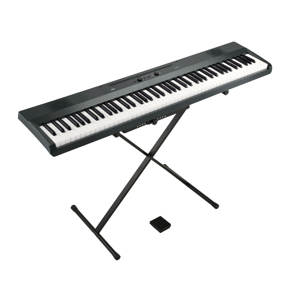 KORG コルグ L1SP MGRAY Liano 電子ピアノ メタリックグレイ X型ピアノ椅子付きセット キーボード本体