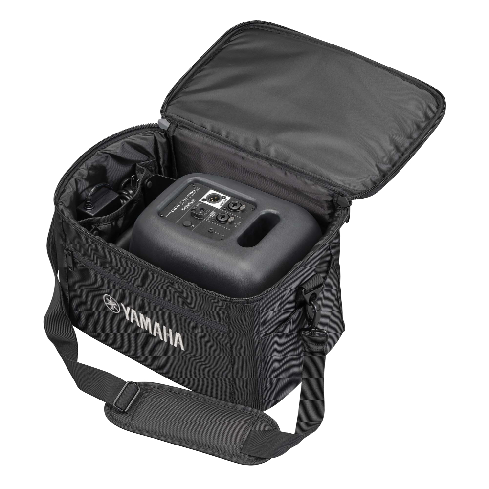 YAMAHA ヤマハ STAGEPAS 100 バッテリー非搭載モデル ポータブルPAシステム 専用キャリーバッグ付き バッグ使用例画像
