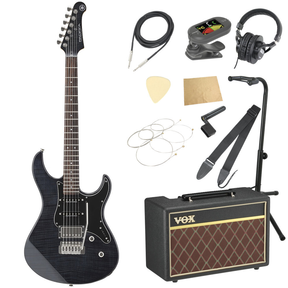 ヤマハ YAMAHA PACIFICA612V II FM TBL エレキギター VOXアンプ付き 入門11点 初心者セット