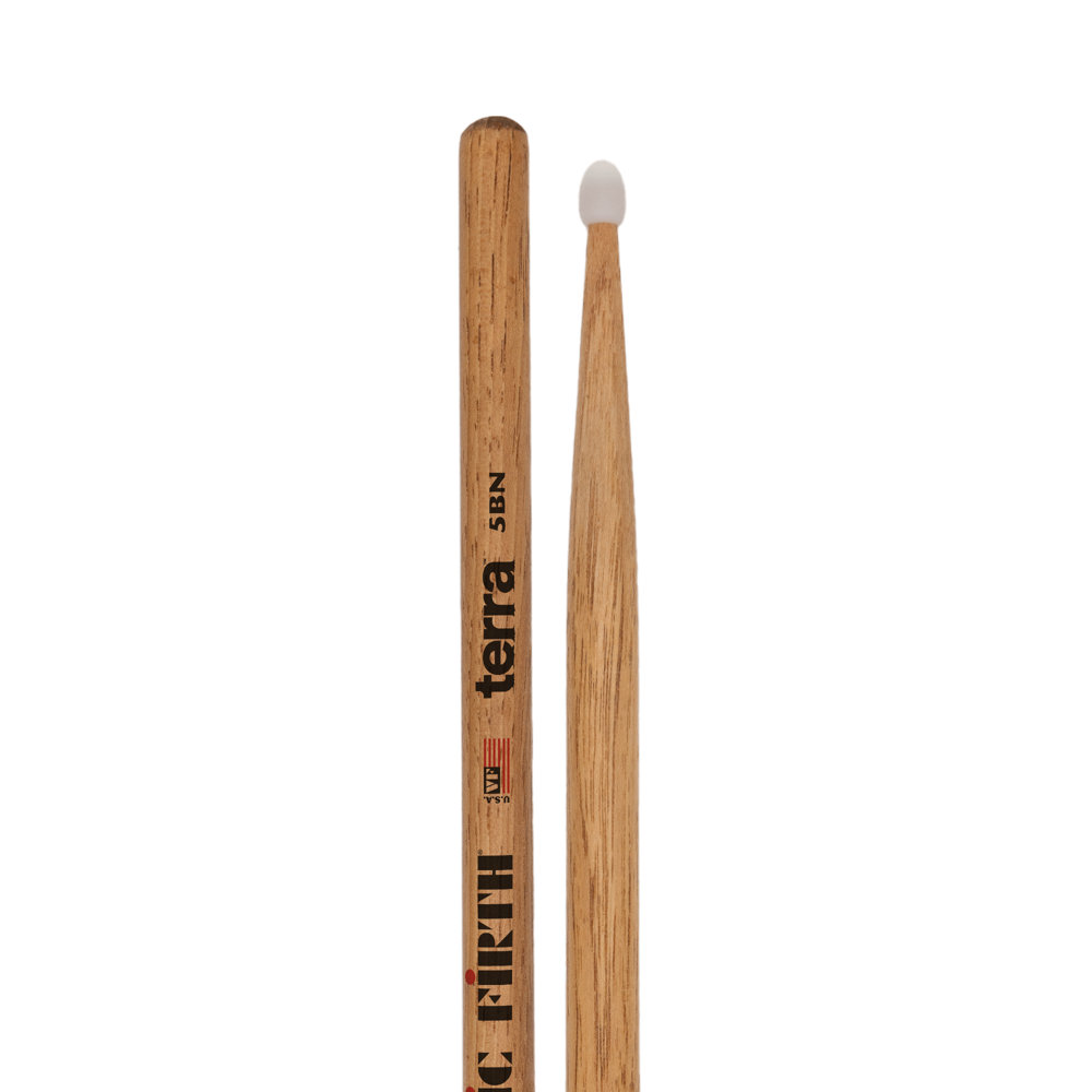VIC FIRTH ヴィックファース VIC-5BTN TERRA ドラムスティック×6セット ロゴとチップ