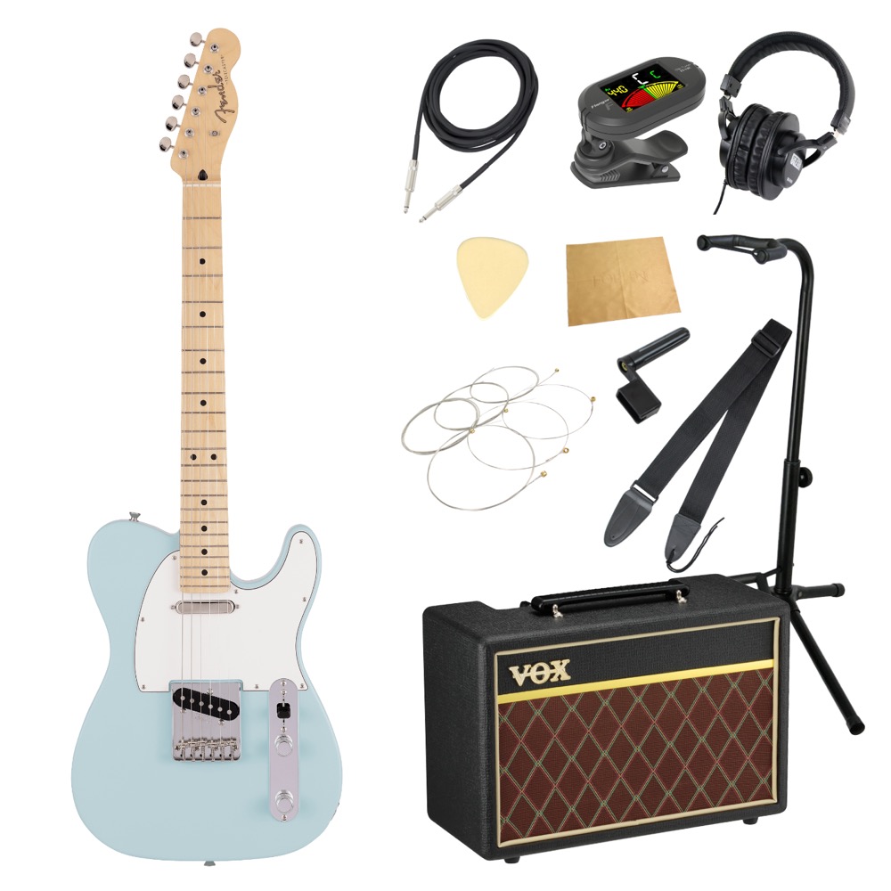 Fender Made in Japan Junior Collection Telecaster MN SATIN DNB エレキギター VOXアンプ付き 入門11点 初心者セット
