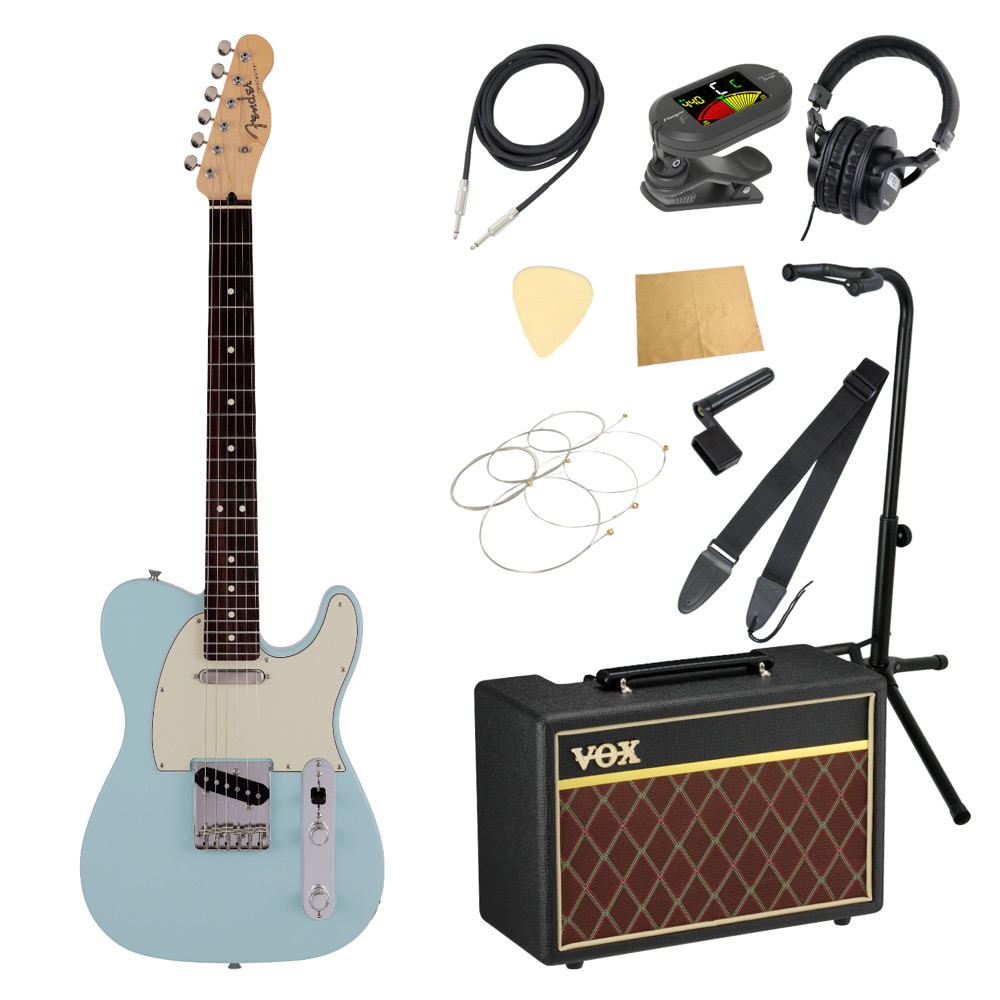 Fender Made in Japan Junior Collection Telecaster RW SATIN DNB エレキギター VOXアンプ付き 入門11点 初心者セット