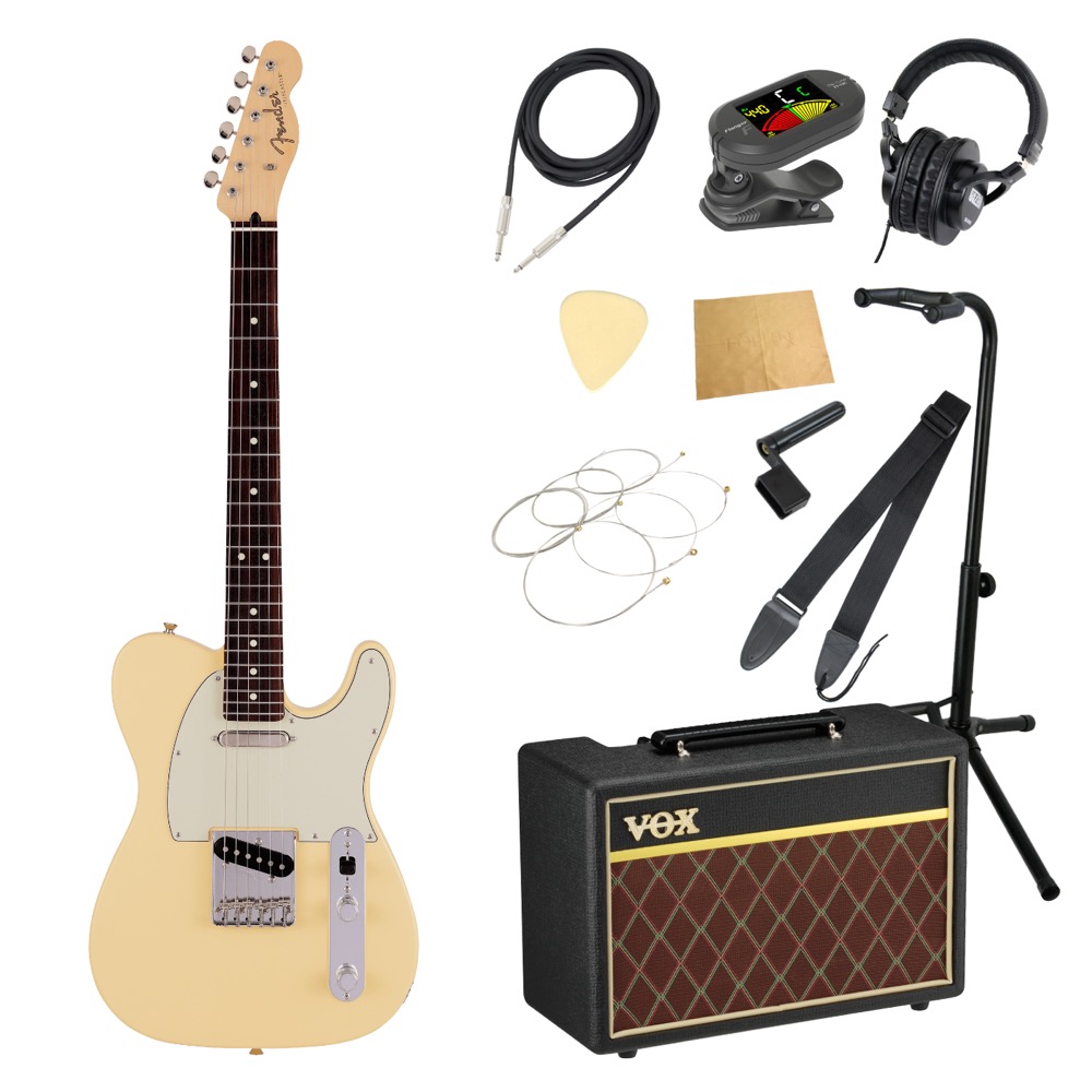 Fender Made in Japan Junior Collection Telecaster RW SATIN VWT エレキギター VOXアンプ付き 入門11点 初心者セット
