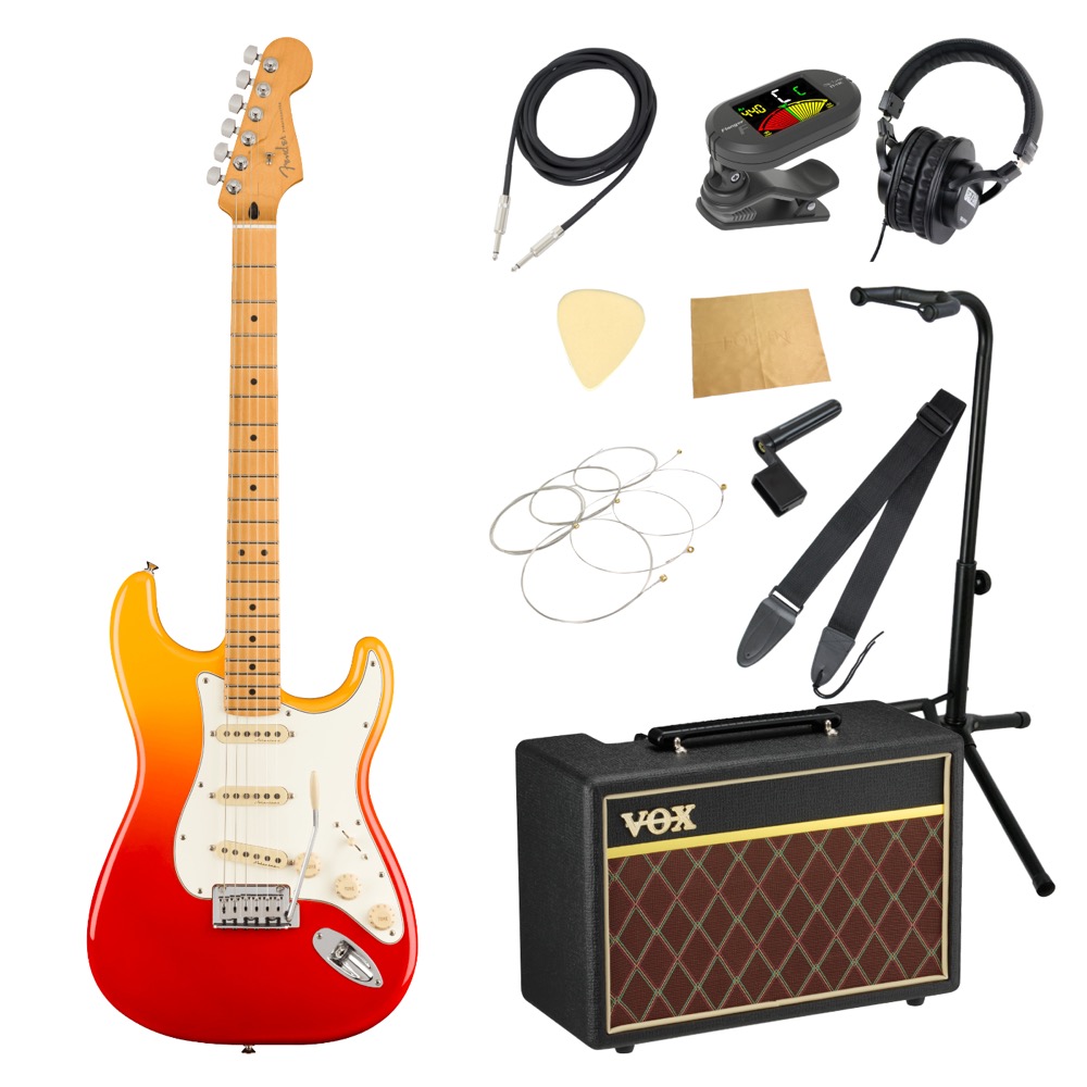 Fender フェンダー Player Plus Stratocaster TQS エレキギター VOXアンプ付き 入門11点 初心者セット