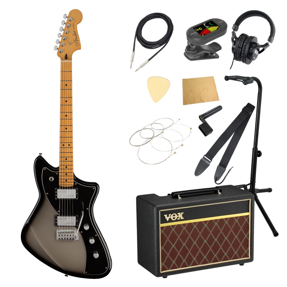 Fender フェンダー Player Plus Meteora HH SVB エレキギター VOXアンプ付き 入門11点 初心者セット