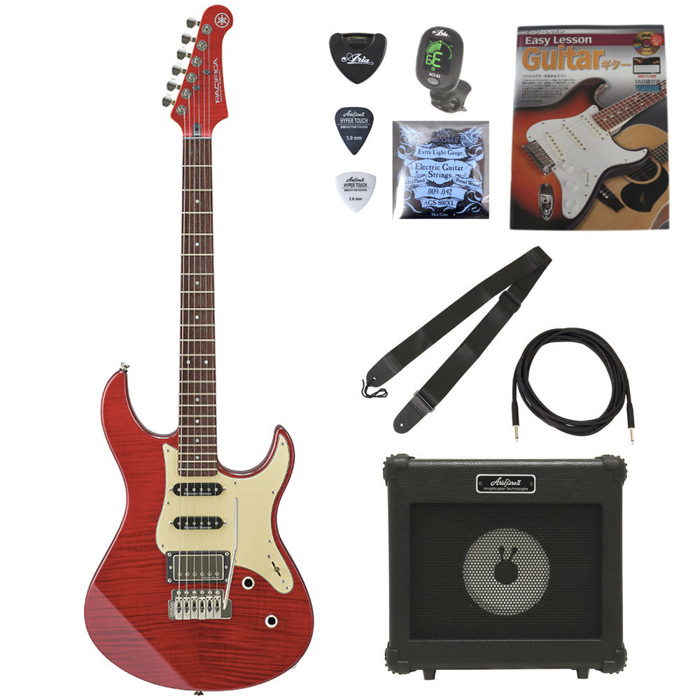 ヤマハ YAMAHA PACIFICA612V II FMX FRD パシフィカ ARIAアンプと小物付き エレキギター初心者セット