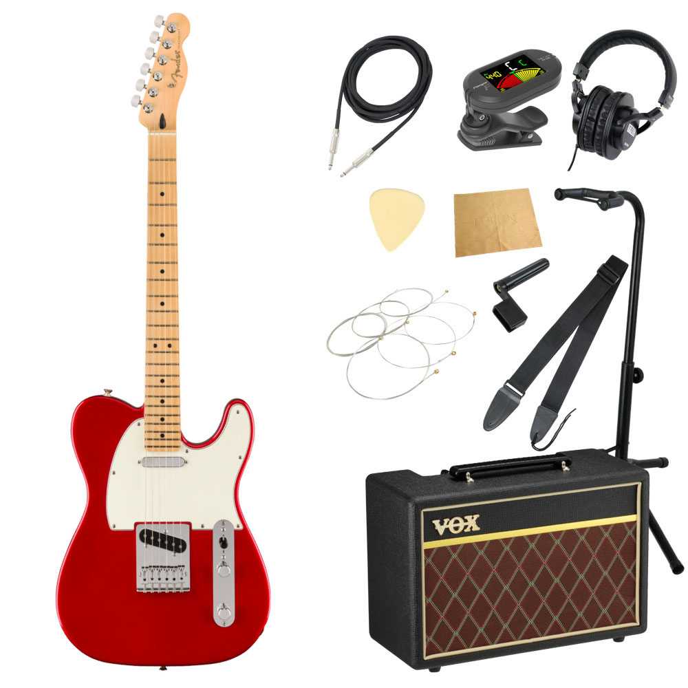 Fender フェンダー Player Telecaster MN Candy Apple Red エレキギター VOXアンプ付き 入門11点  初心者セット