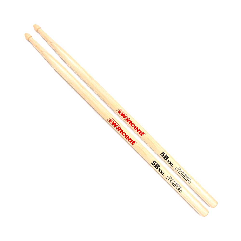 【4ペア】 Wincent ウィンセント W-5BXXL ドラムスティック ヒッコリー