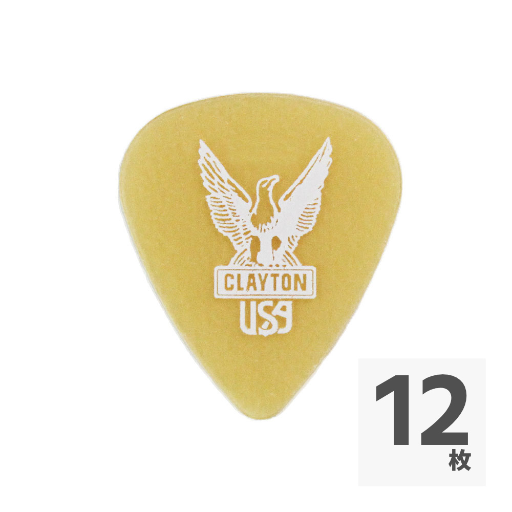 Clayton USA クレイトン US120 Ultem Gold 1.20mm スタンダード ギターピック×12枚
