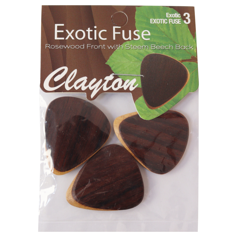 Clayton USA クレイトン EFRS/3 Rosewood/Beech Exotics ギターピック×3枚