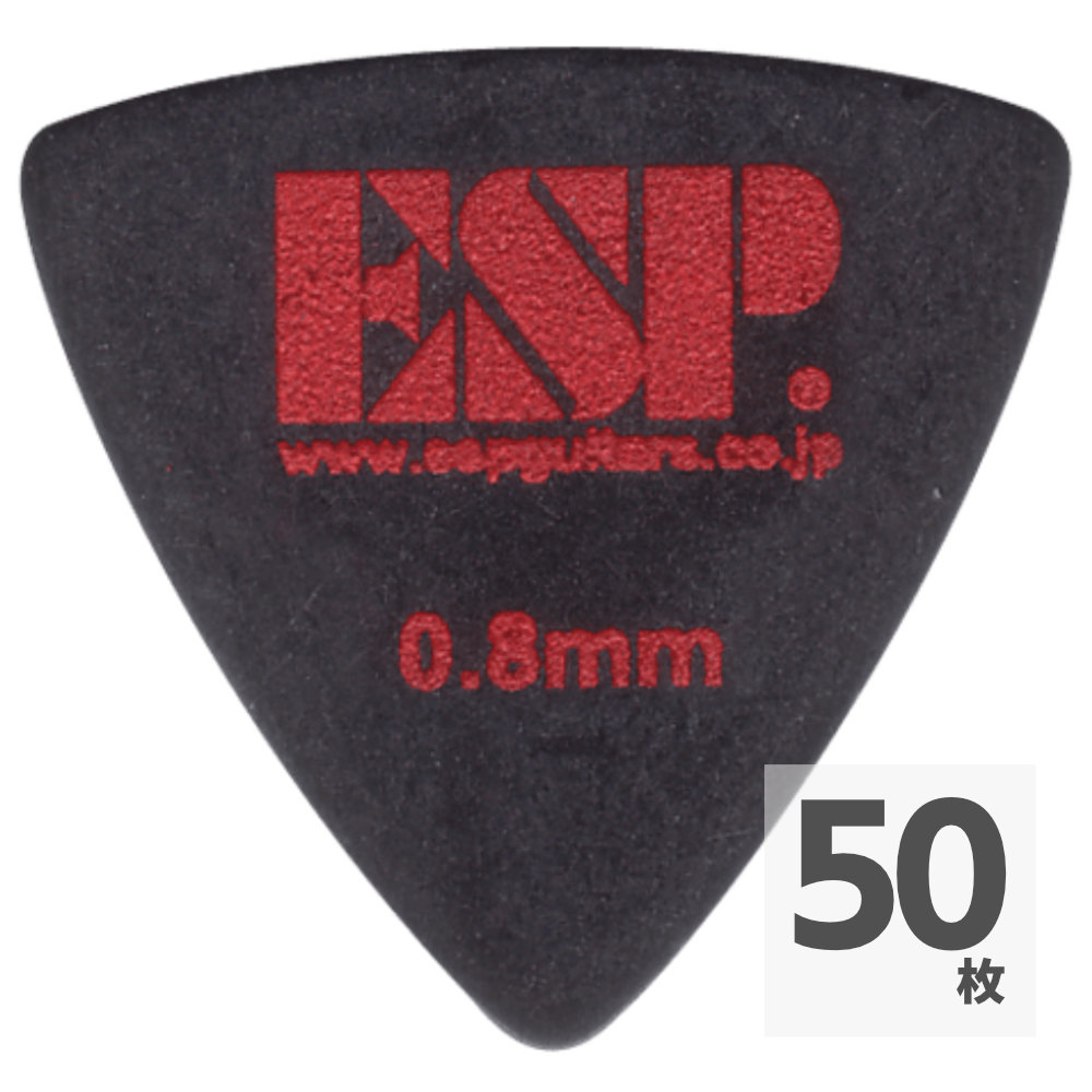 ESP イーエスピー PT-PS10 M Black トライアングル型 ピック×50枚